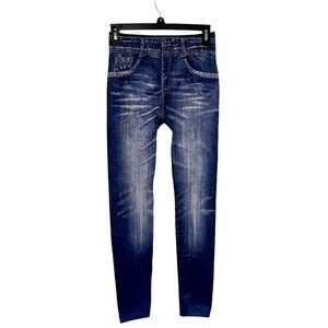 Chances R denim printed leggings girls, L/XL